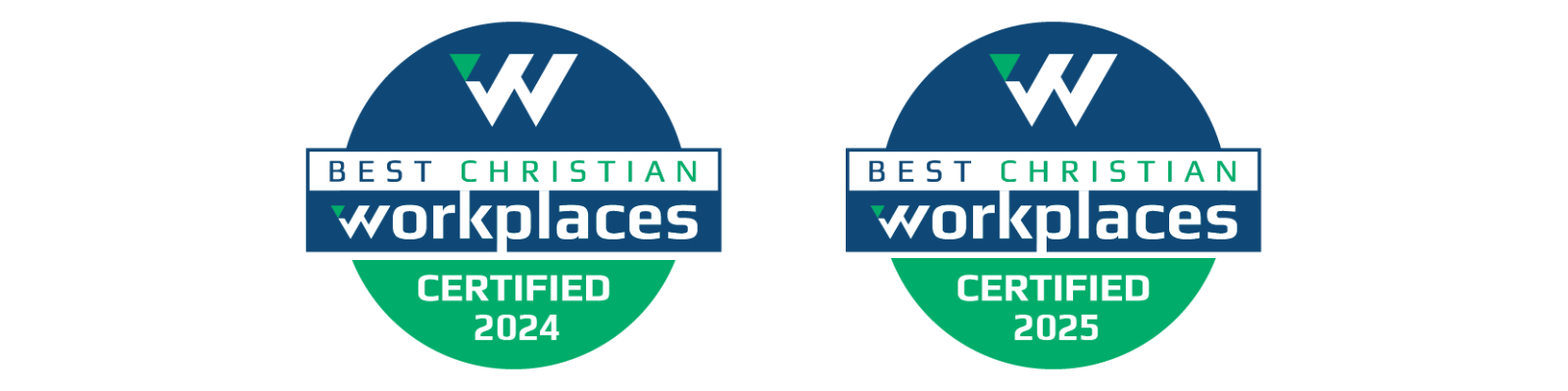 Best Christian Workplaces 2 badges